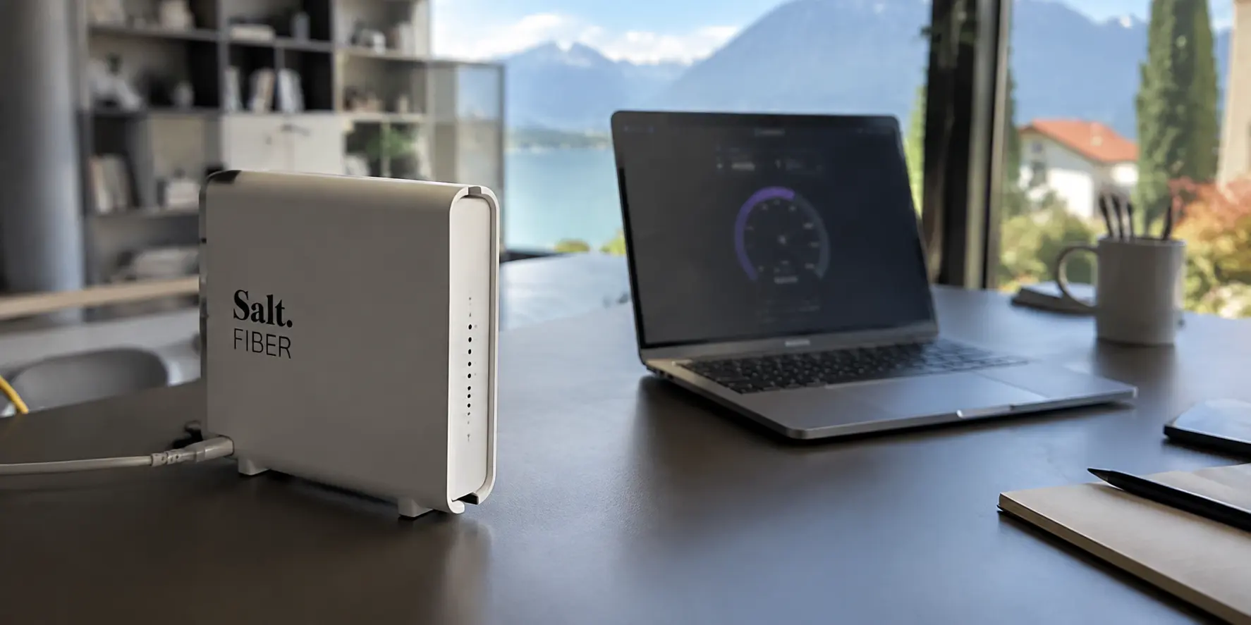Realistische redaktionelle Szene zu einem VPN-Verbindungsproblem