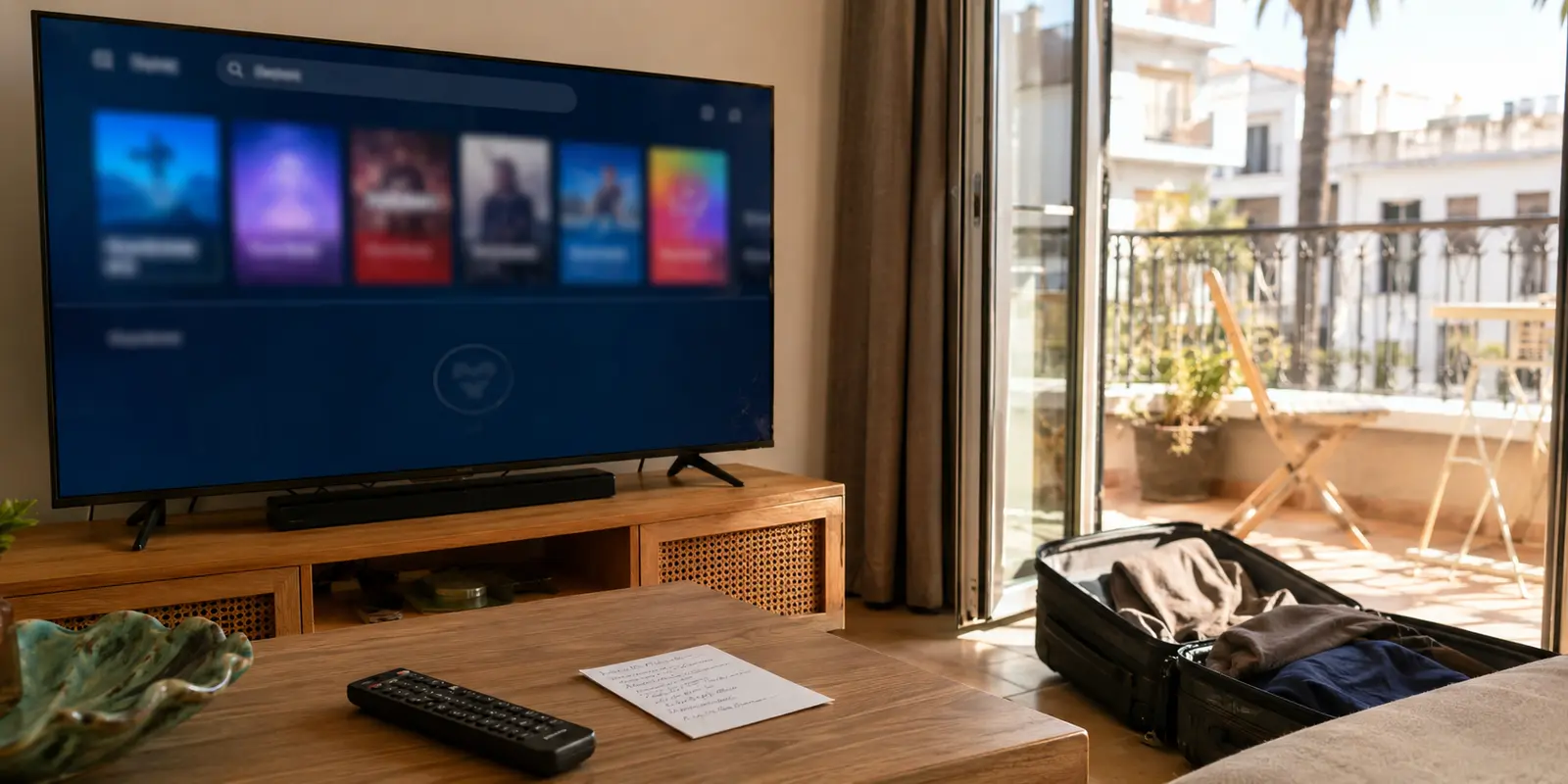 Tienda de aplicaciones de una Smart TV de alquiler sin la VPN buscada