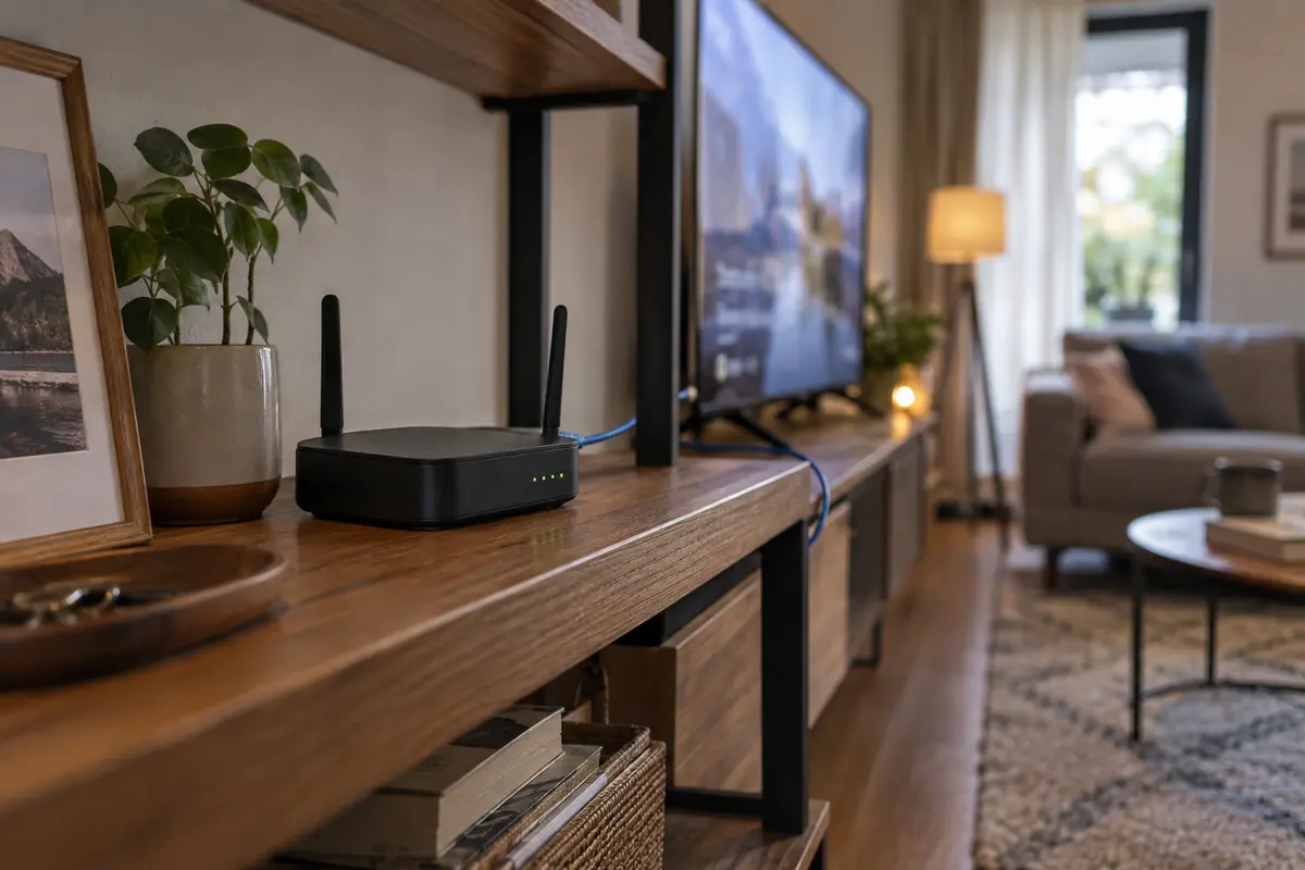 A router client connection can serve one smart TV without rerouting the whole home.