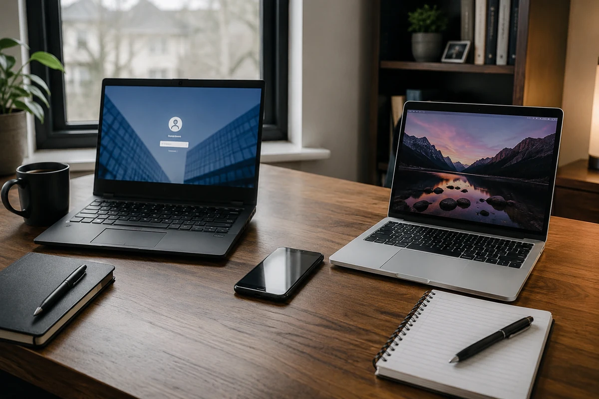 Séparer les appareils laisse le VPN professionnel et la connexion personnelle dans leurs périmètres respectifs.