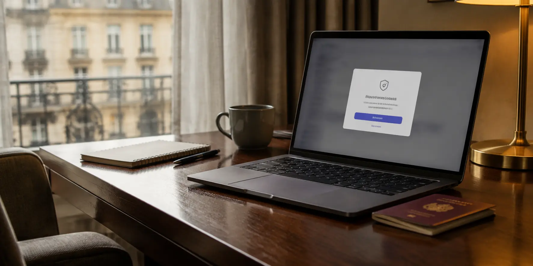 Editorial scene showing a device and a privacy-focused age-verification workflow