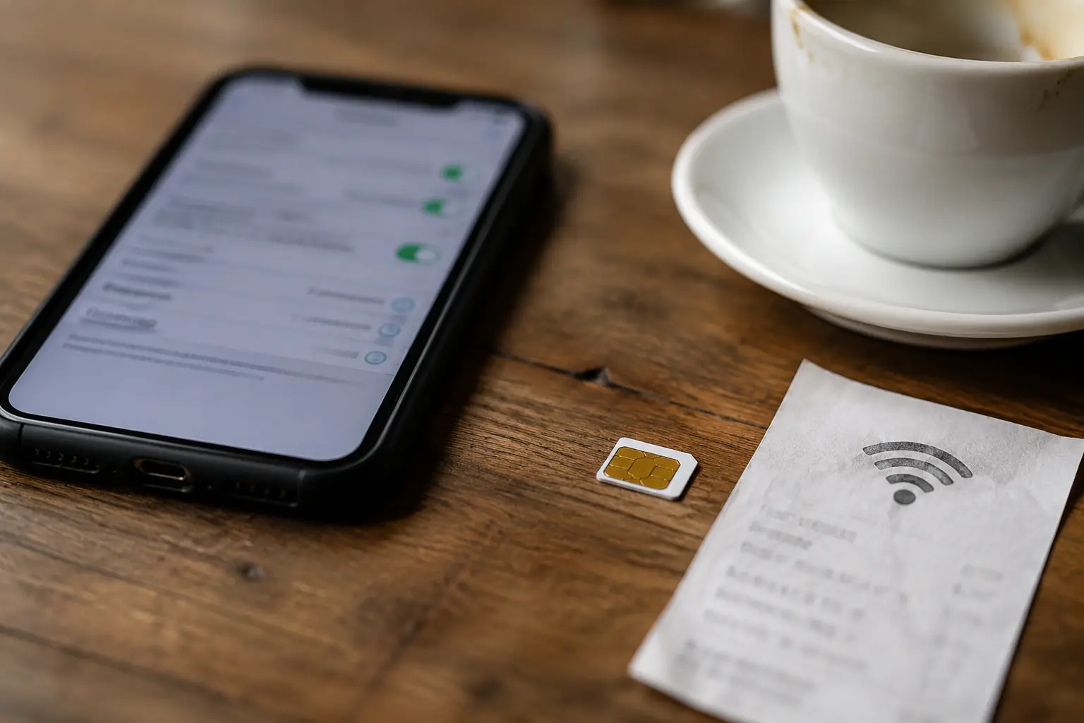 Le téléphone et la connexion Wi‑Fi doivent parfois être séparés