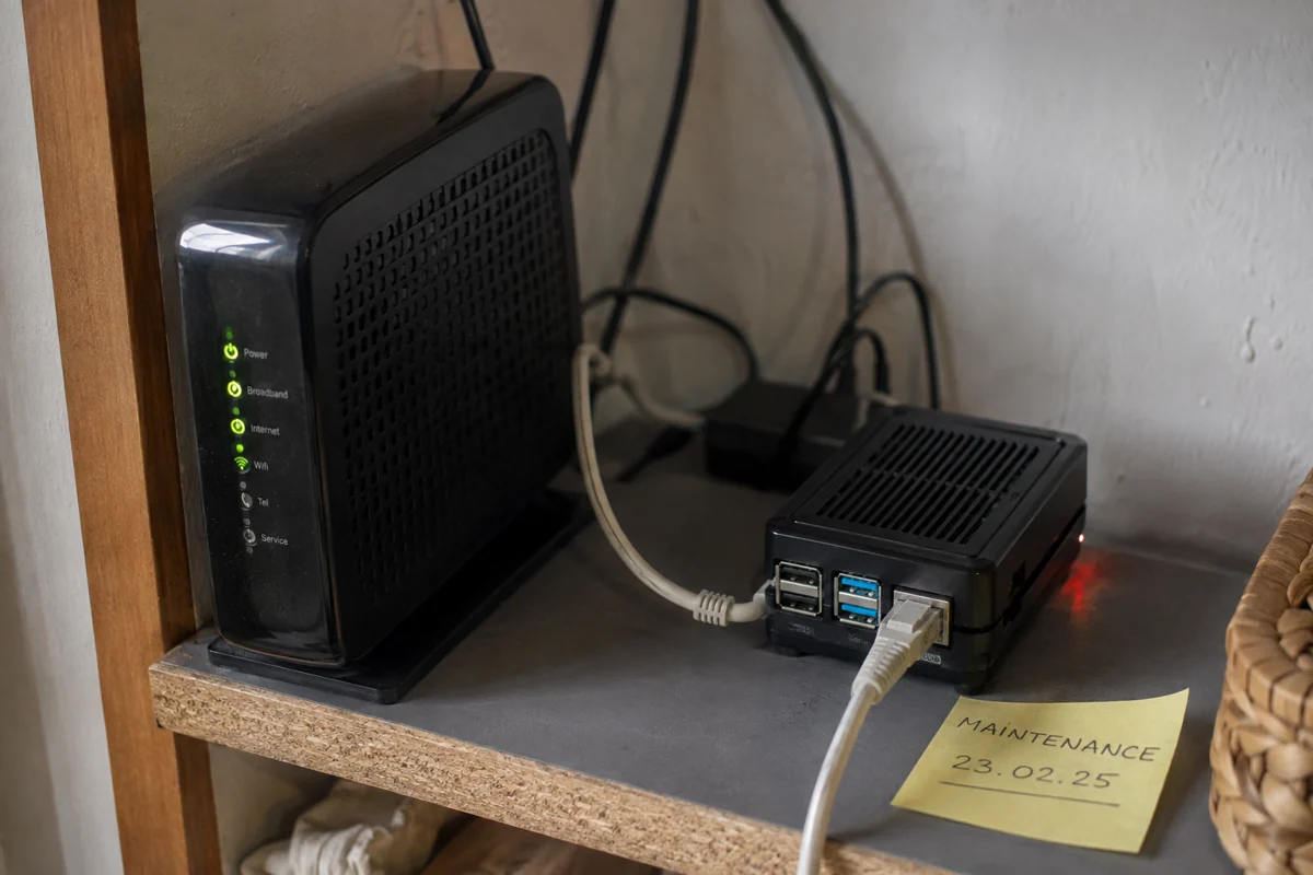 Raspberry Pi relié par Ethernet à la box Internet du domicile