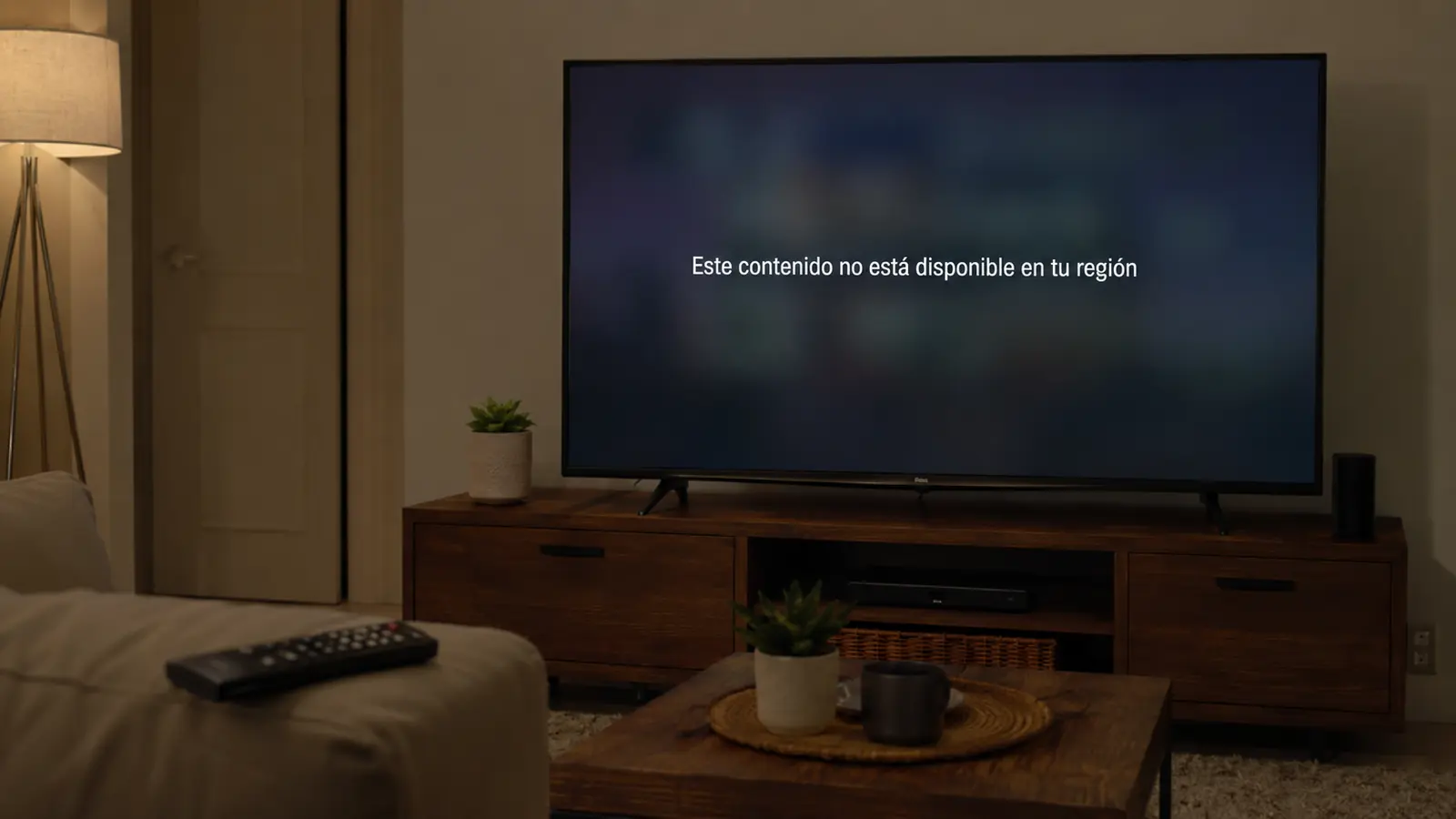 Smart TV muestra que el contenido solicitado no está disponible en la región actual
