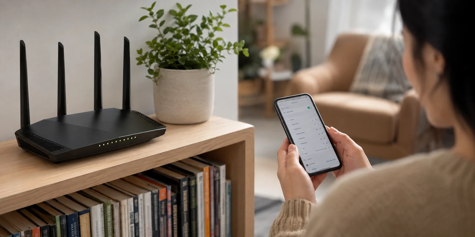 Deux réseaux Wi‑Fi séparés dans un logement réel
