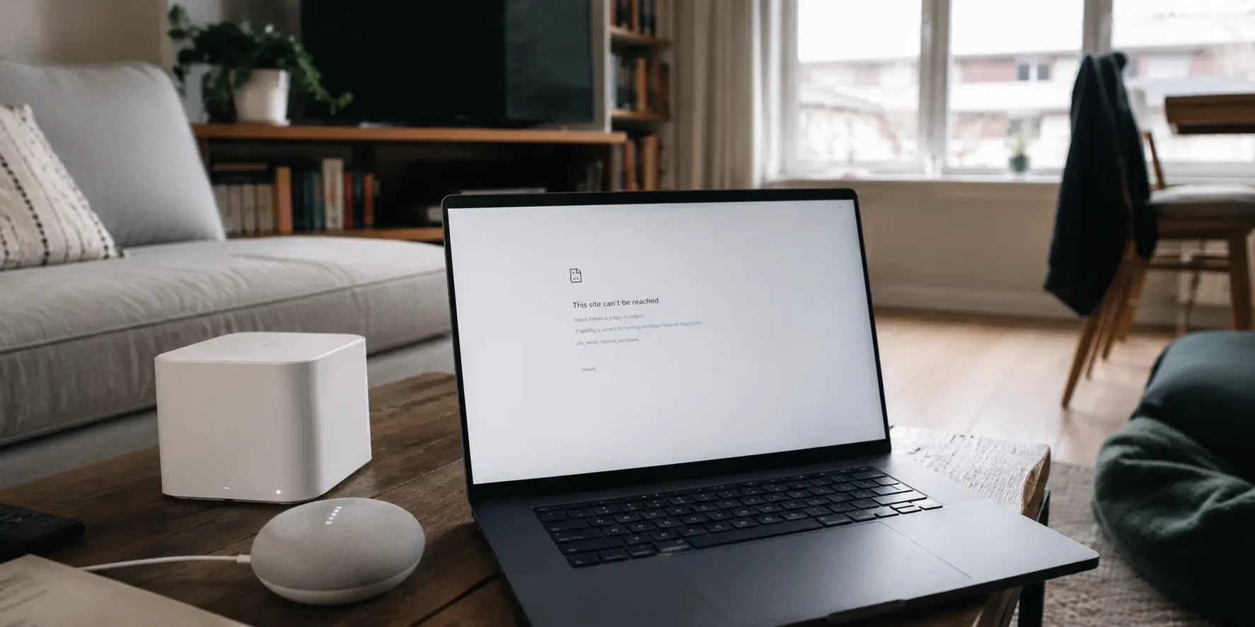 Ordinateur et borne Mesh avec une connexion locale inaccessible