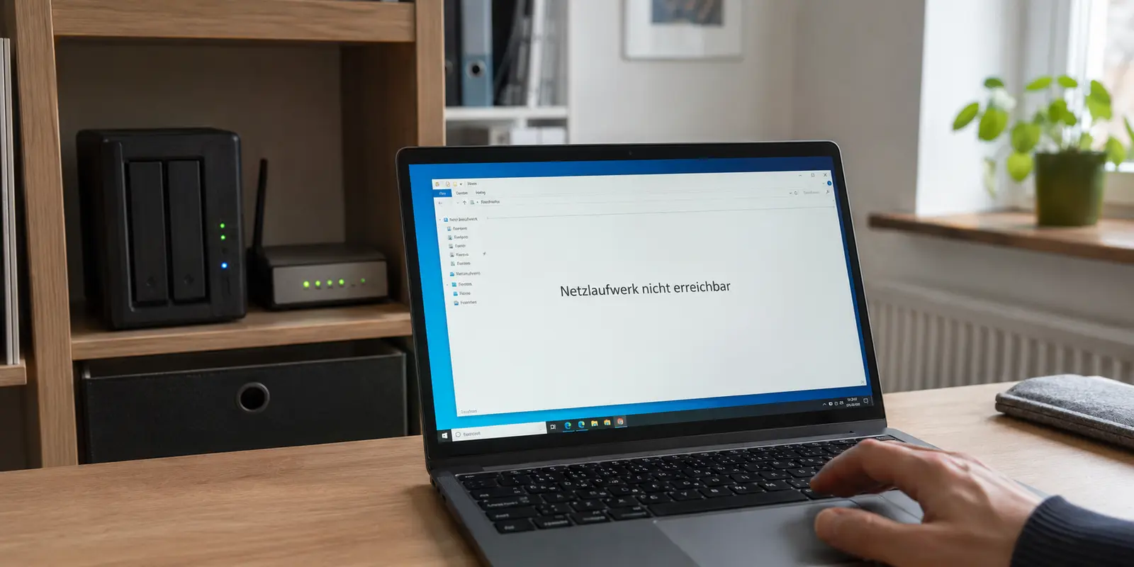 Das Netzlaufwerk des NAS ist auf dem Notebook bei aktiver VPN-Verbindung nicht erreichbar