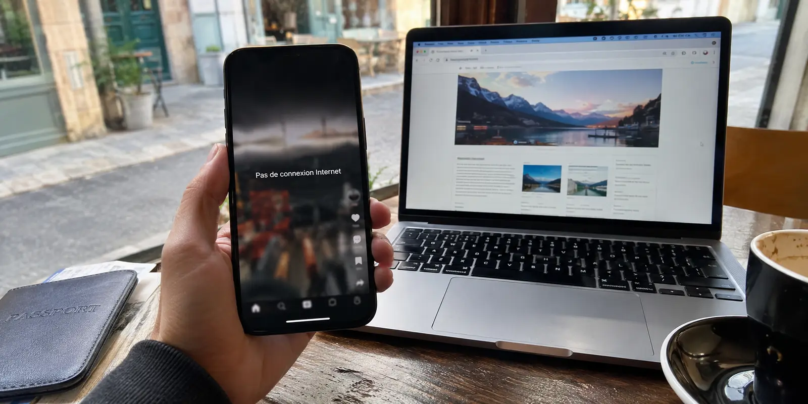 À l’étranger, TikTok affiche aucune connexion alors que le navigateur voisin fonctionne