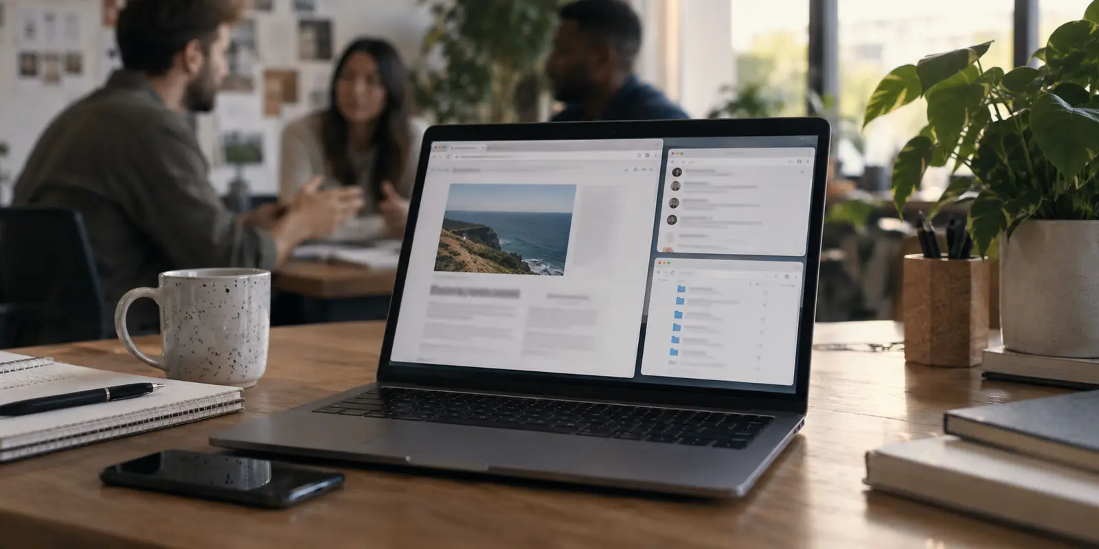 Different applications may take different network paths from the same laptop.