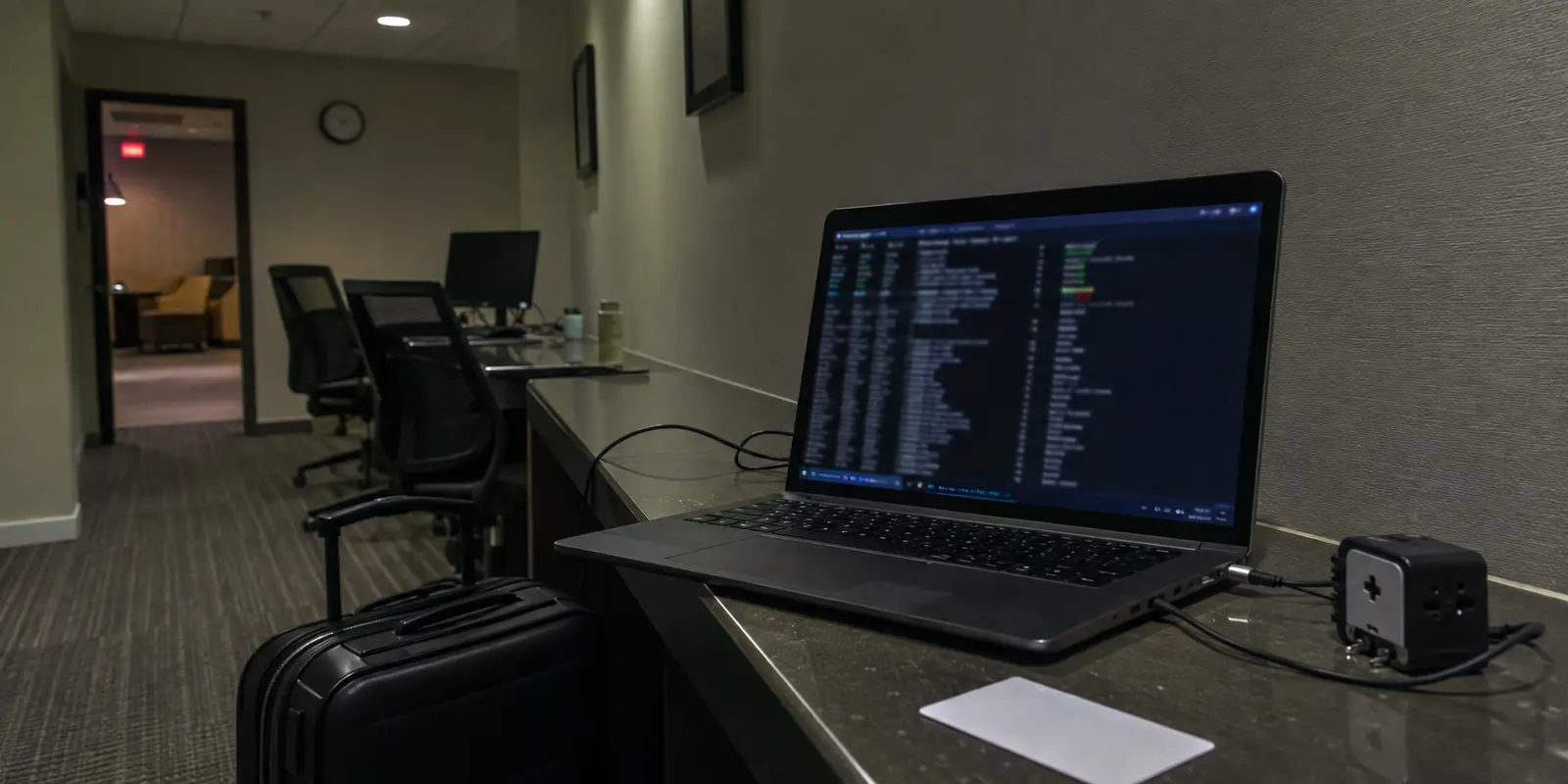 حاسوب Linux لا يكمل اتصال الشبكة داخل مركز أعمال فندق