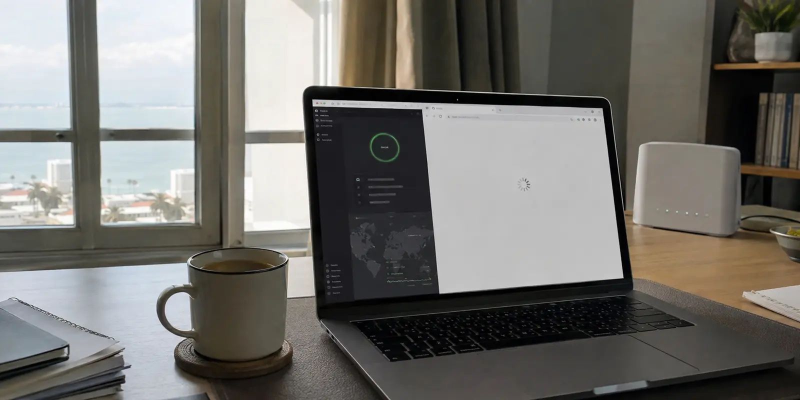 حاسوب على شبكة بتلكو يعرض اتصال VPN ناجحًا بينما تبقى صفحات الويب معلقة