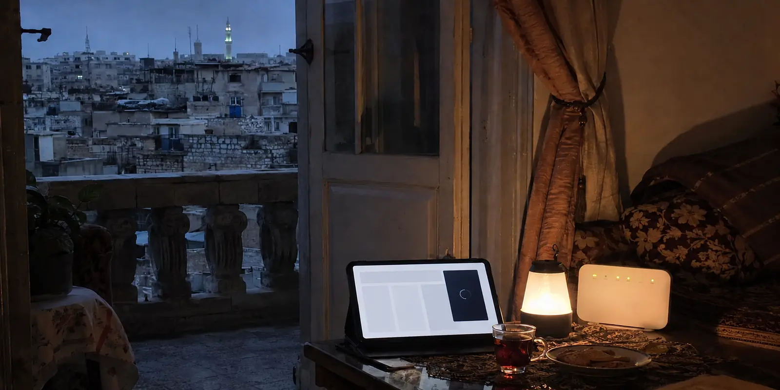 الإنترنت يعود بينما يبقى اتصال VPN عالقًا في منزل بدمشق
