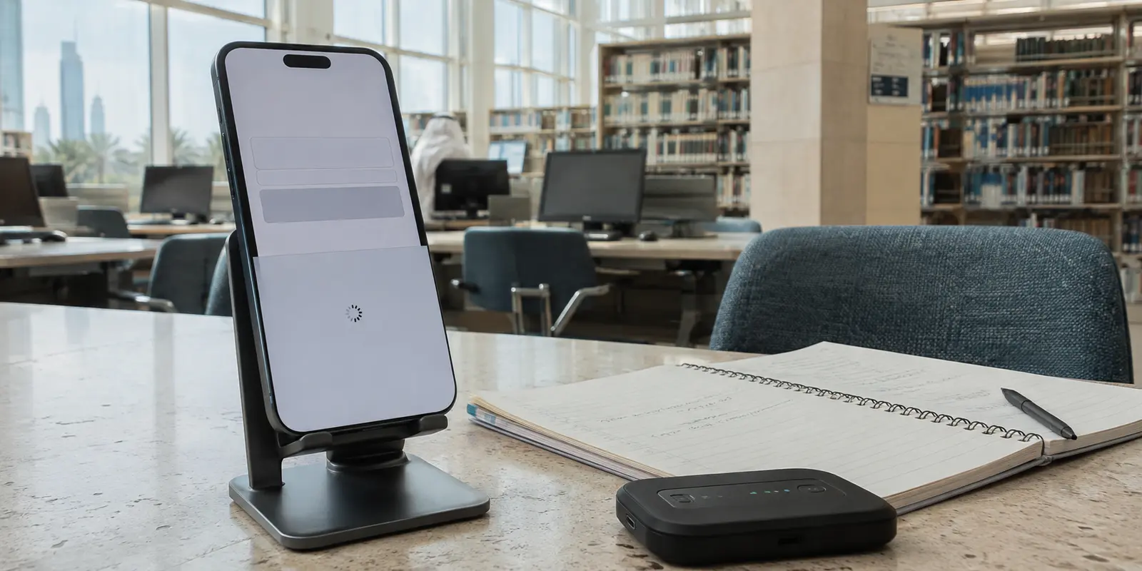 صفحة حساب تتوقف في منتصف التحميل على هاتف متصل بشبكة 5G في الكويت