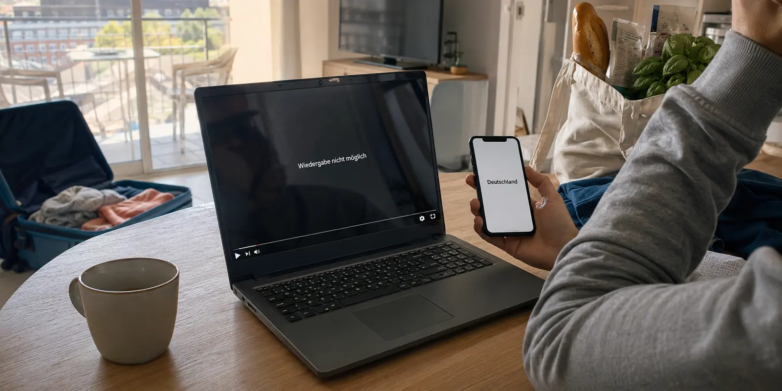 Der Web-Player bleibt trotz bestätigter deutscher IP blockiert