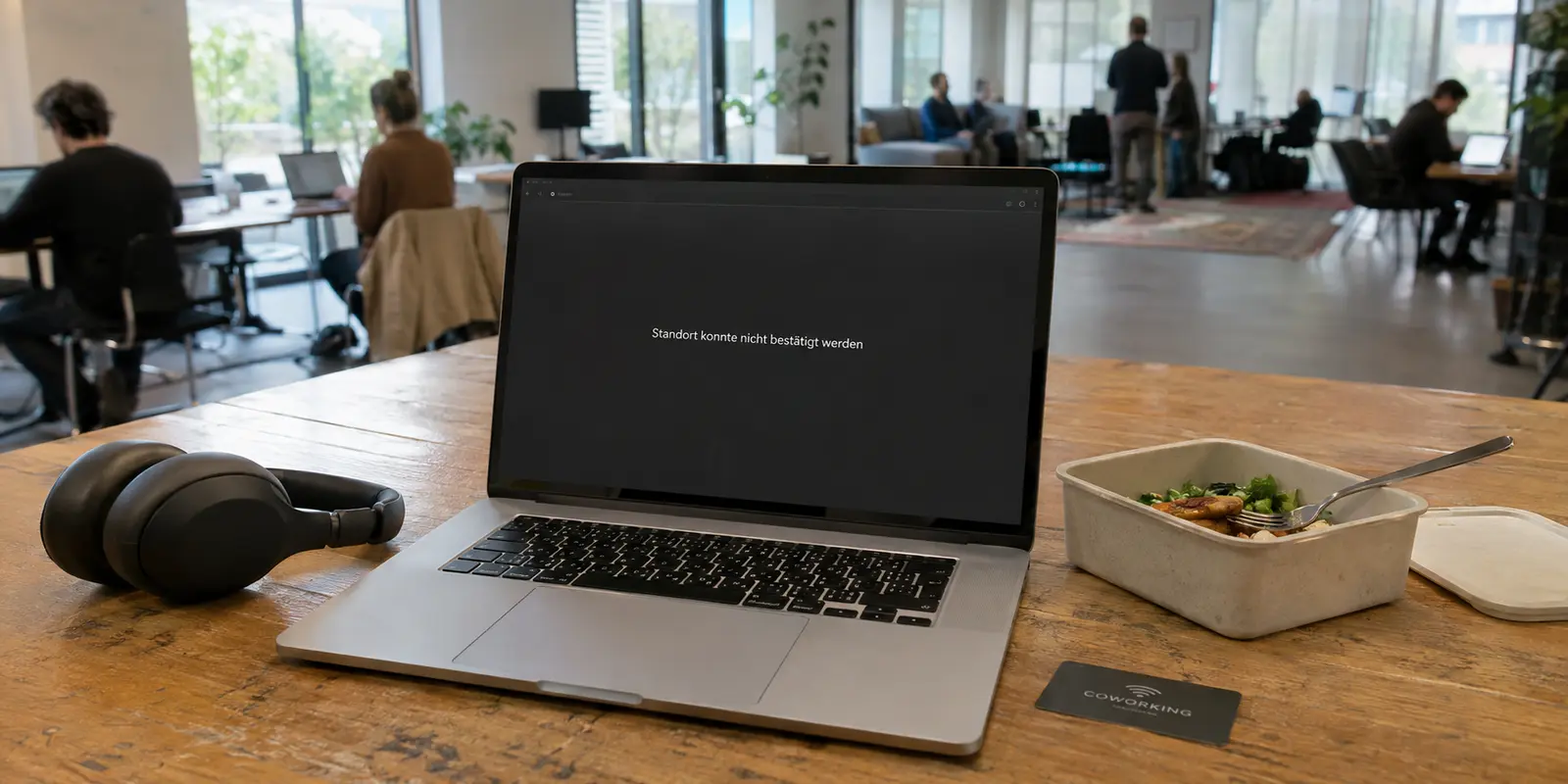 Zattoo zeigt im Coworking-Space eine Standortmeldung